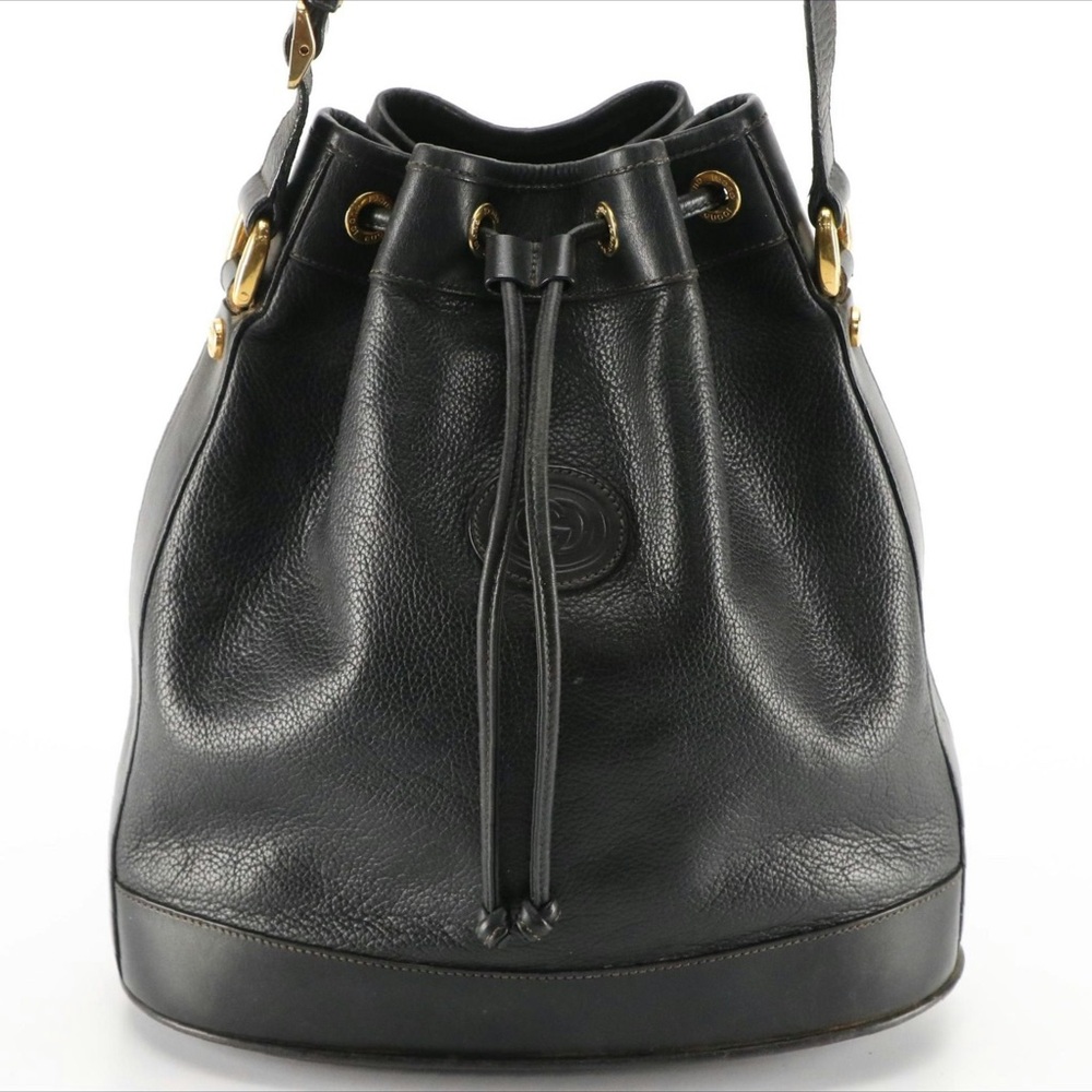 Gucci Marmont Bucket leather Drawstring Bag